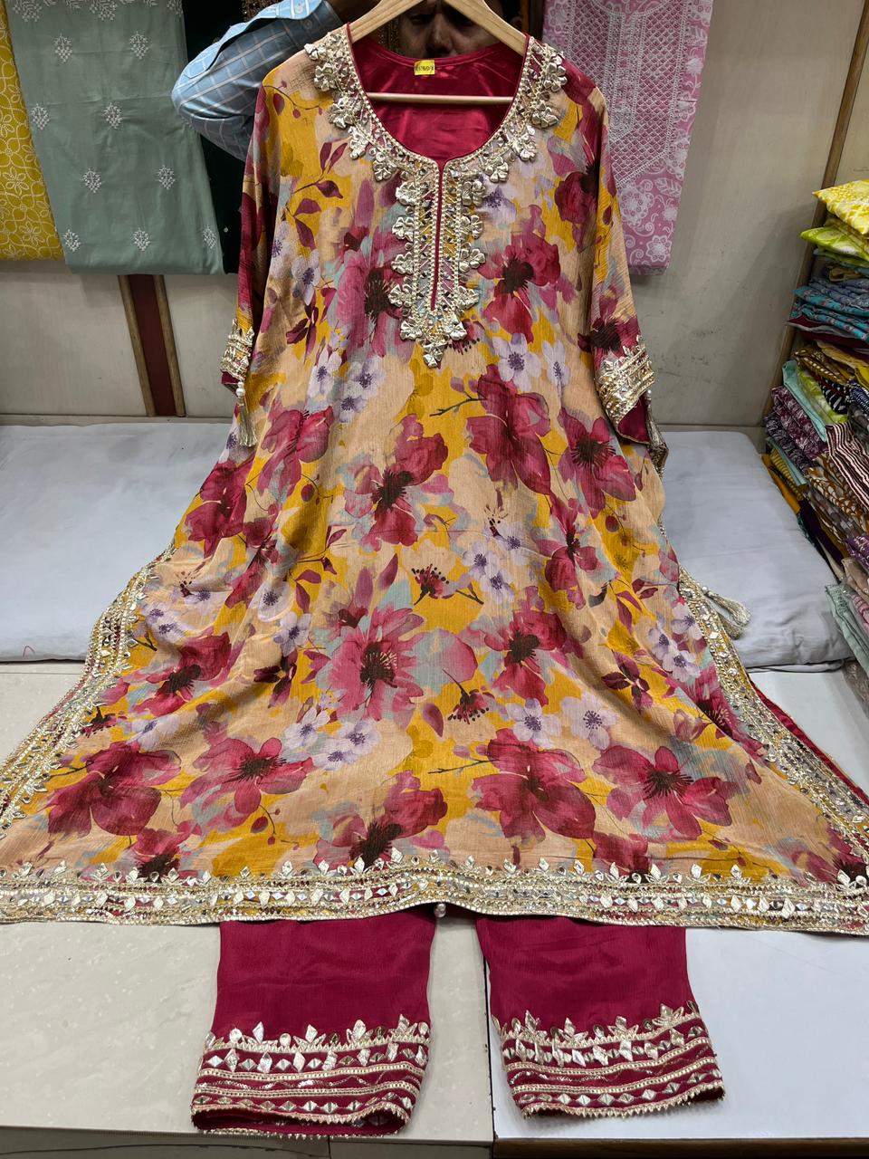 Crushed Tissue kaftan