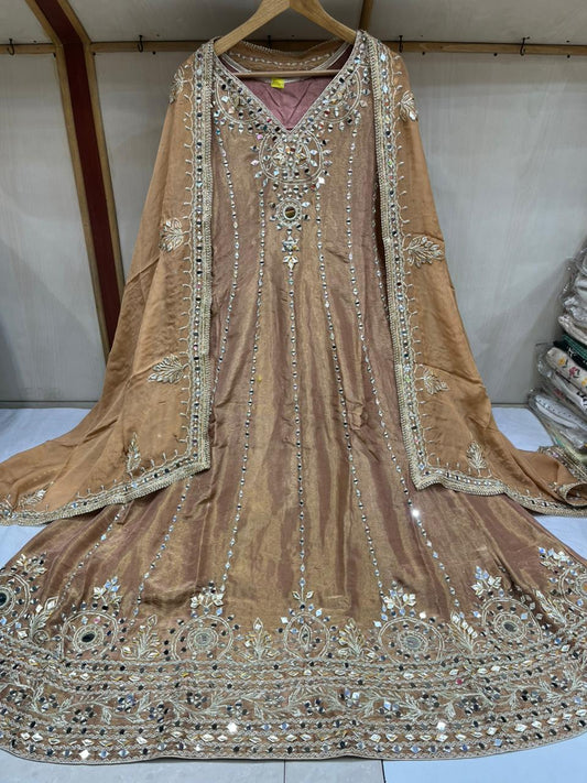 Dusty Mirror Anarkali