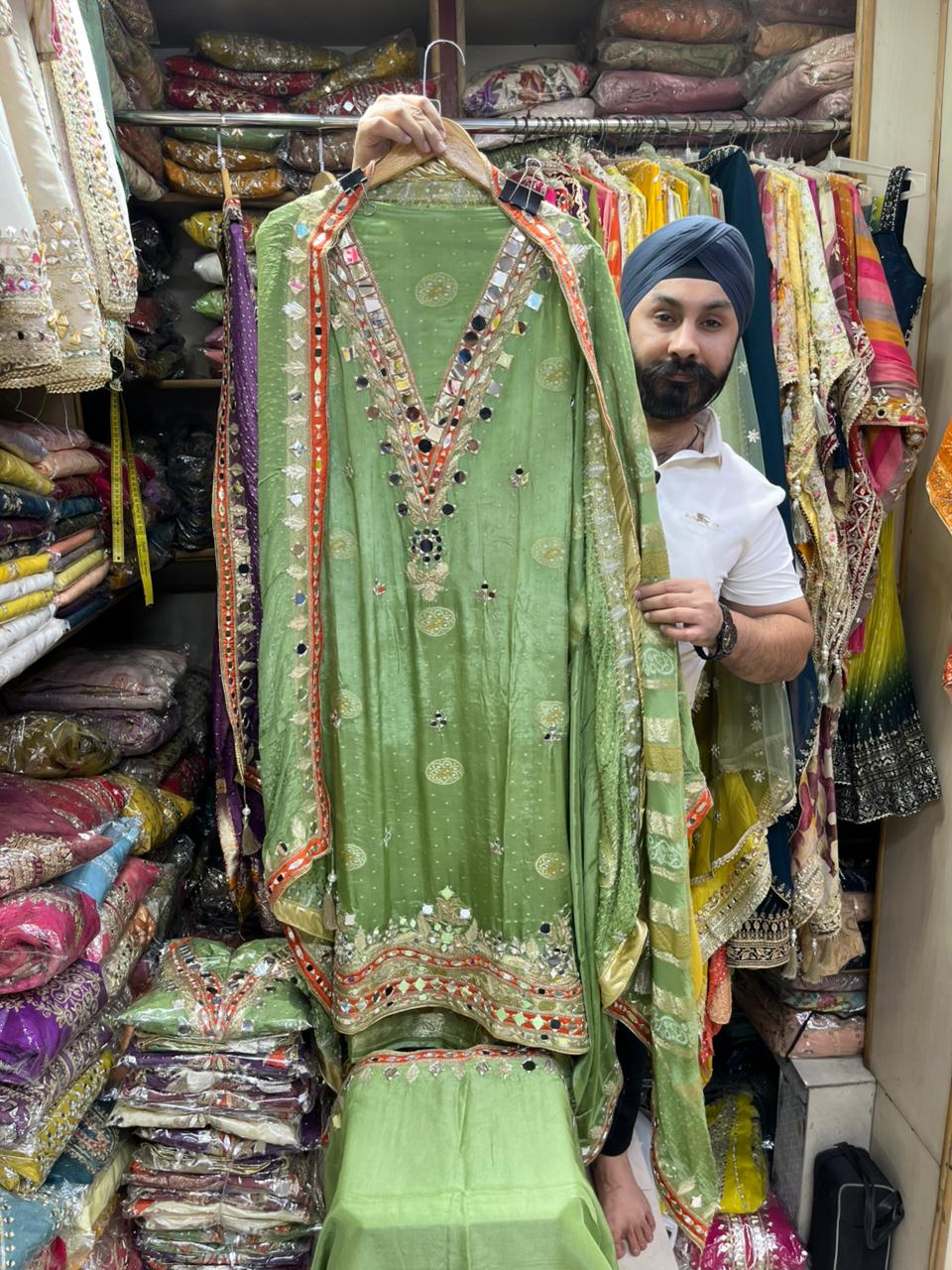 Pure Gaji Silk Mirror Suits