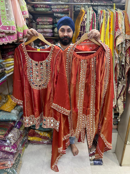 Beautiful Mirror Dhoti Suits