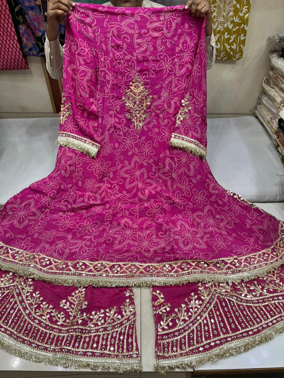 Aanarkali Sharara Suit