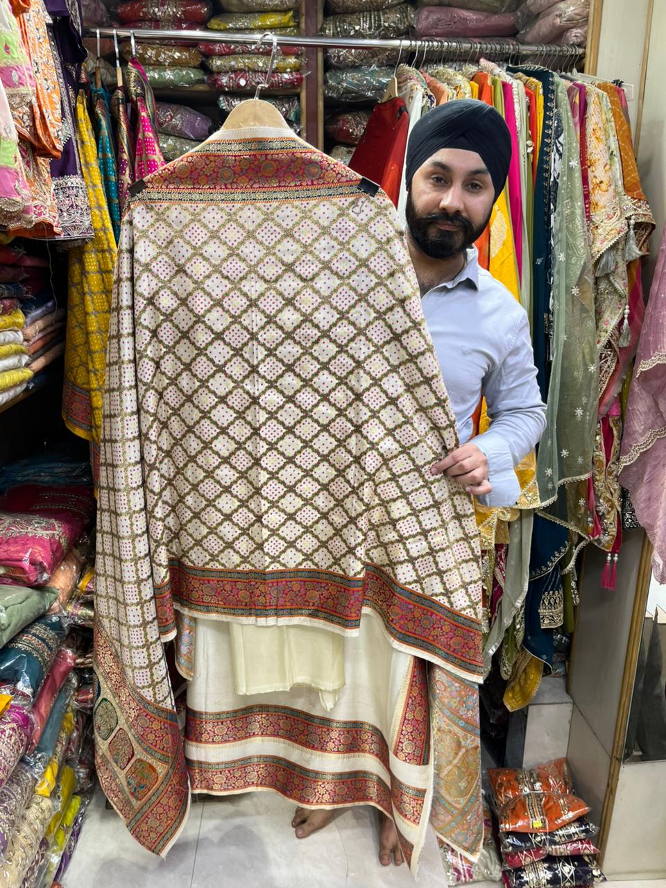 Pure Silk Position Print Bottom Work