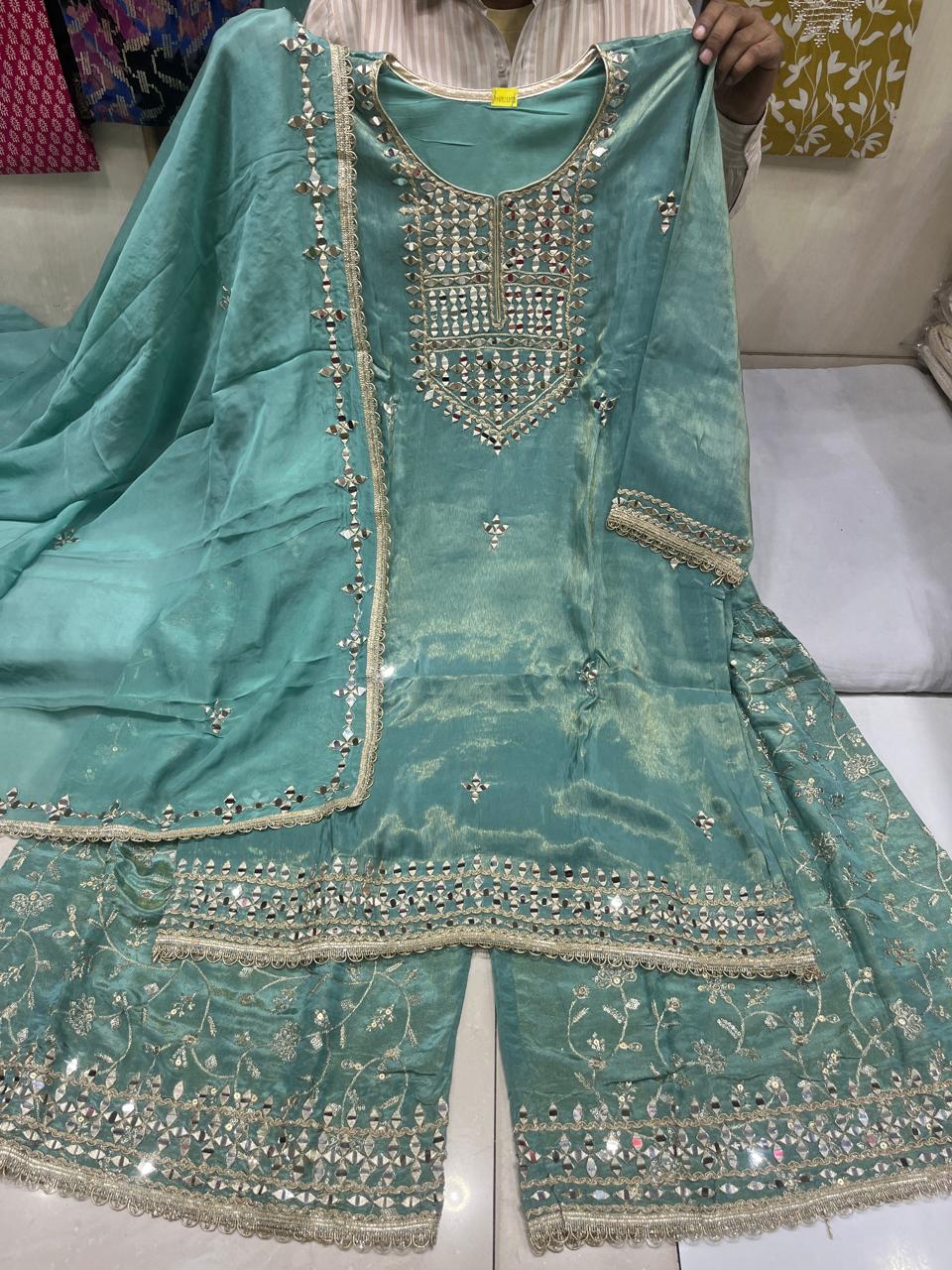 MIRROR SHARARA SUIT