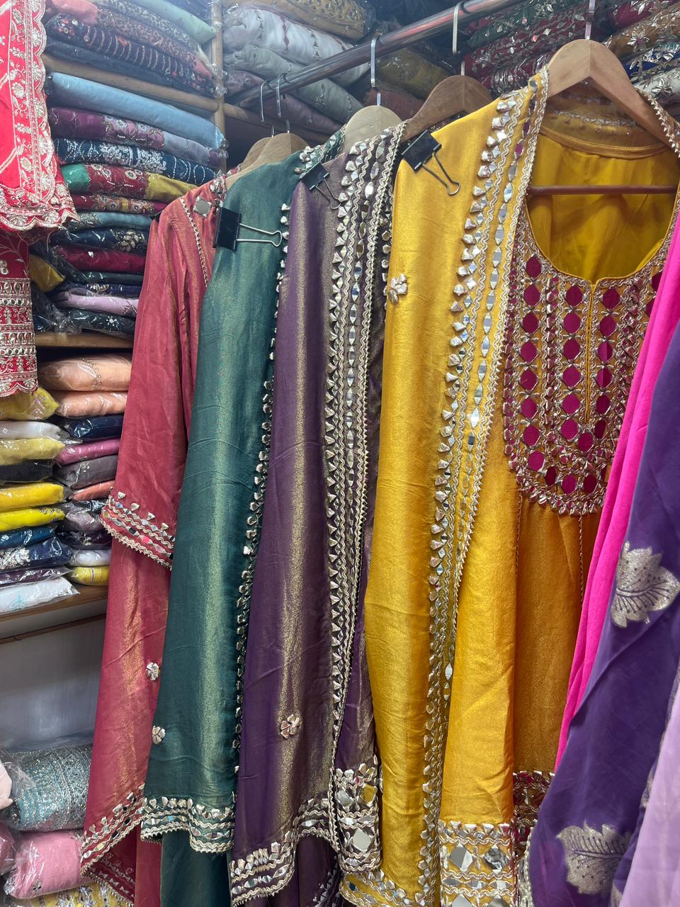 Beautiful Mirror Dhoti Suits