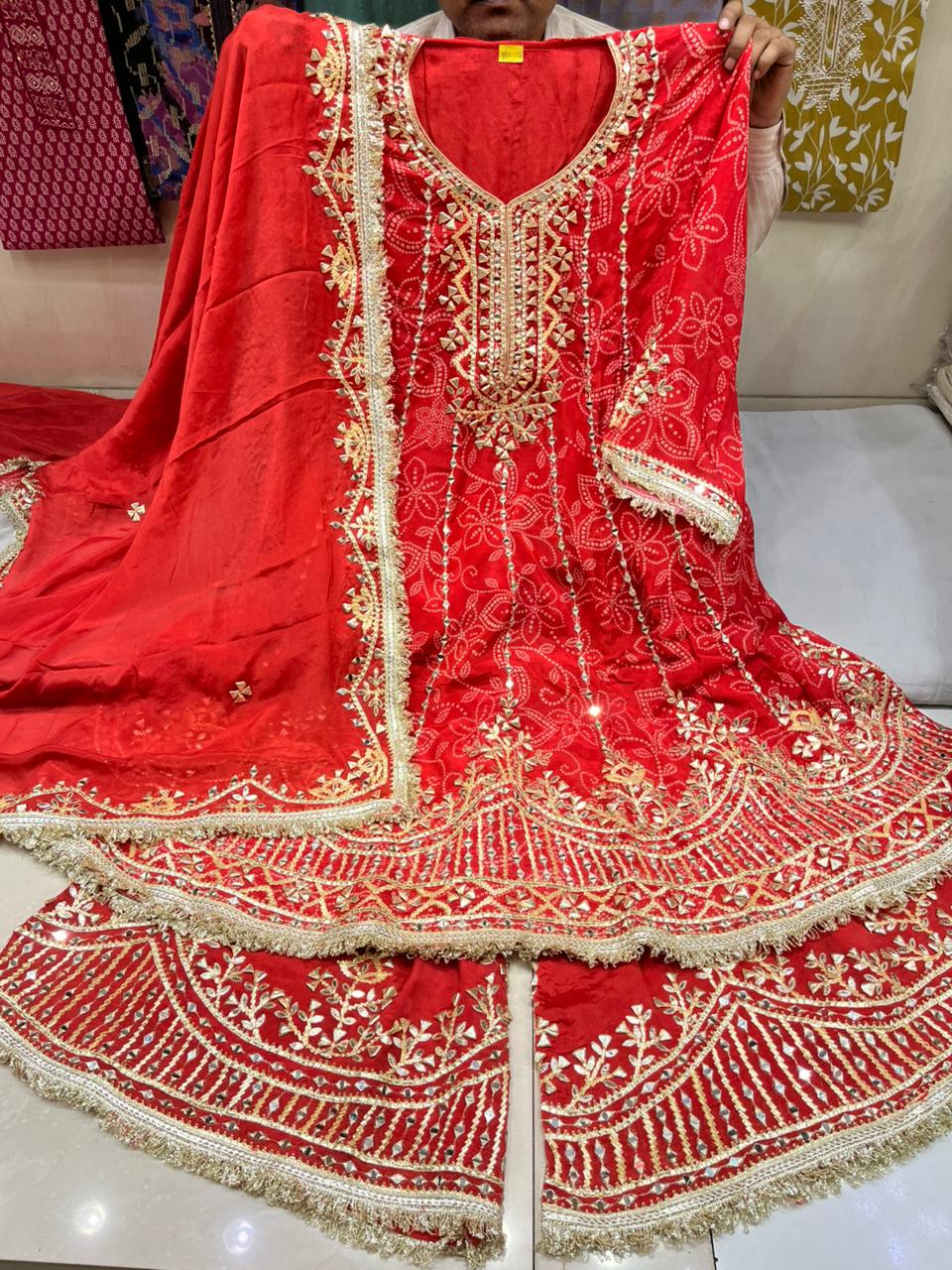 Aanarkali Sharara Suit