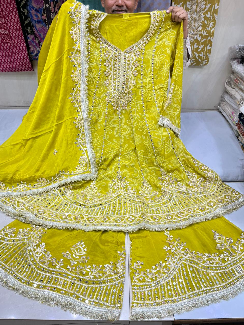 Aanarkali Sharara Suit