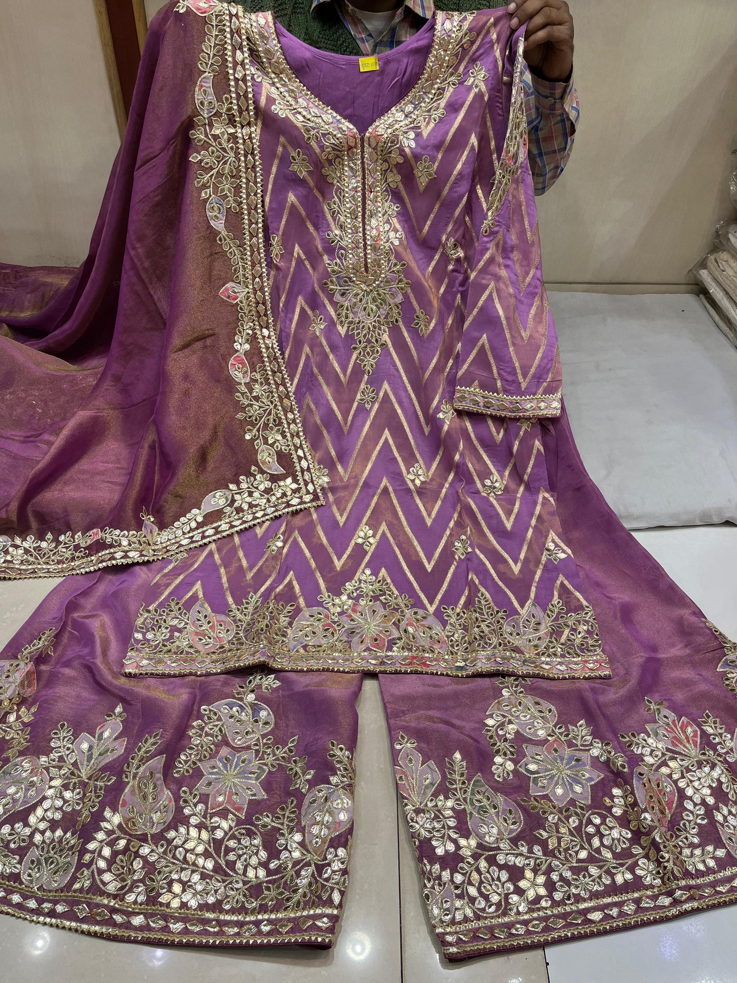 Beautiful Leather work  Sharara