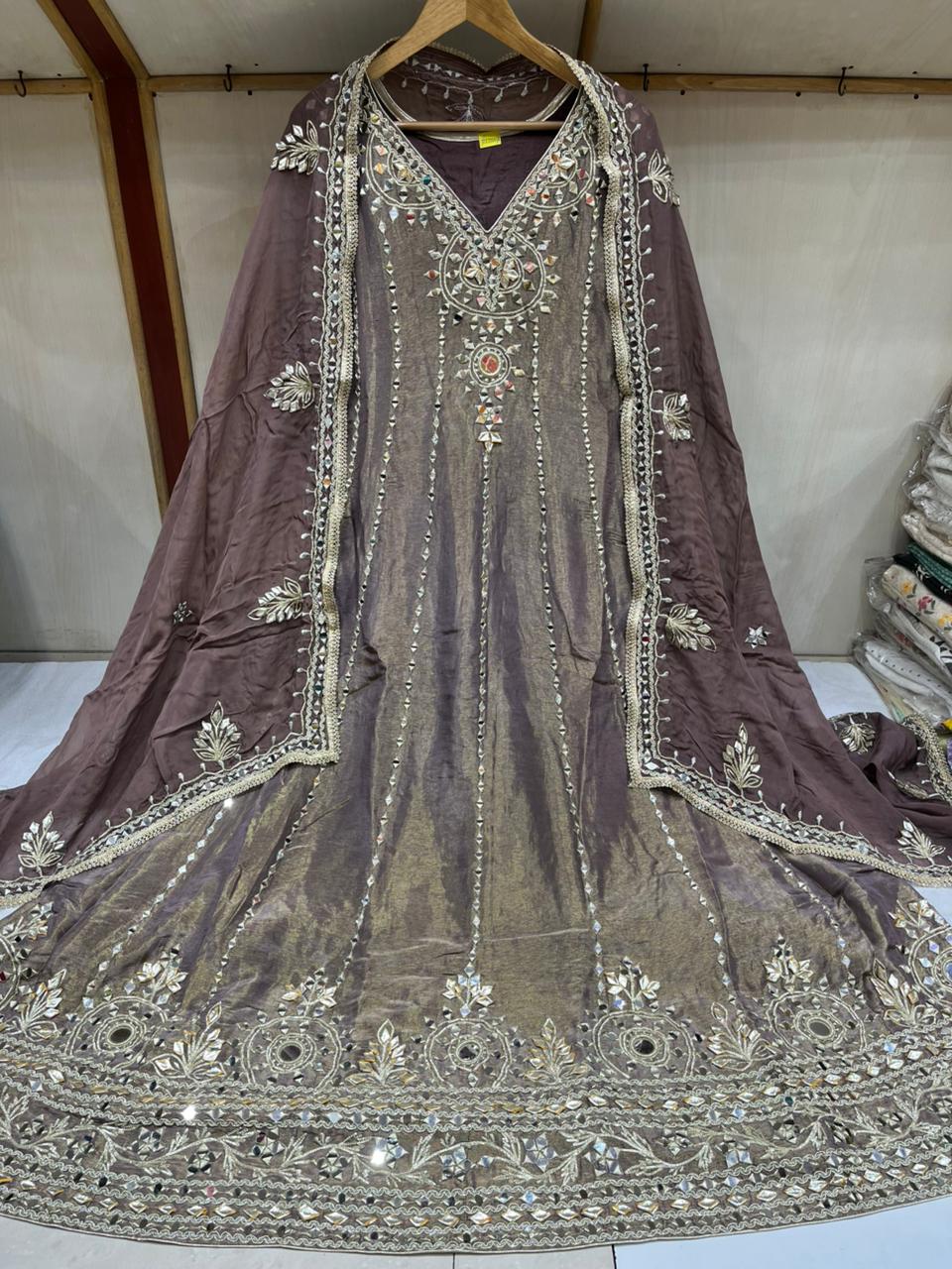 Dusty Mirror Anarkali