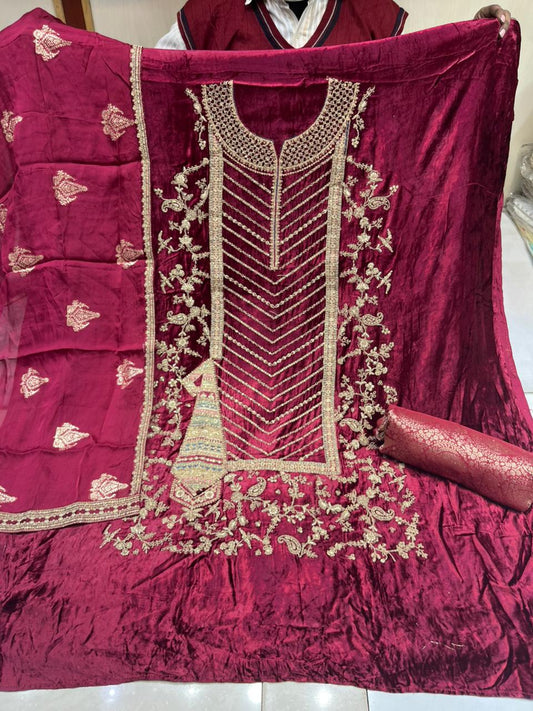 Kimkhab Salwar Velvet Suit