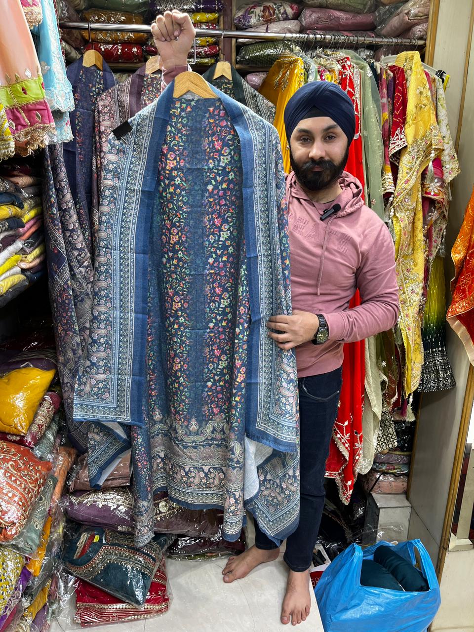 Kalamkari Pashmina Suits