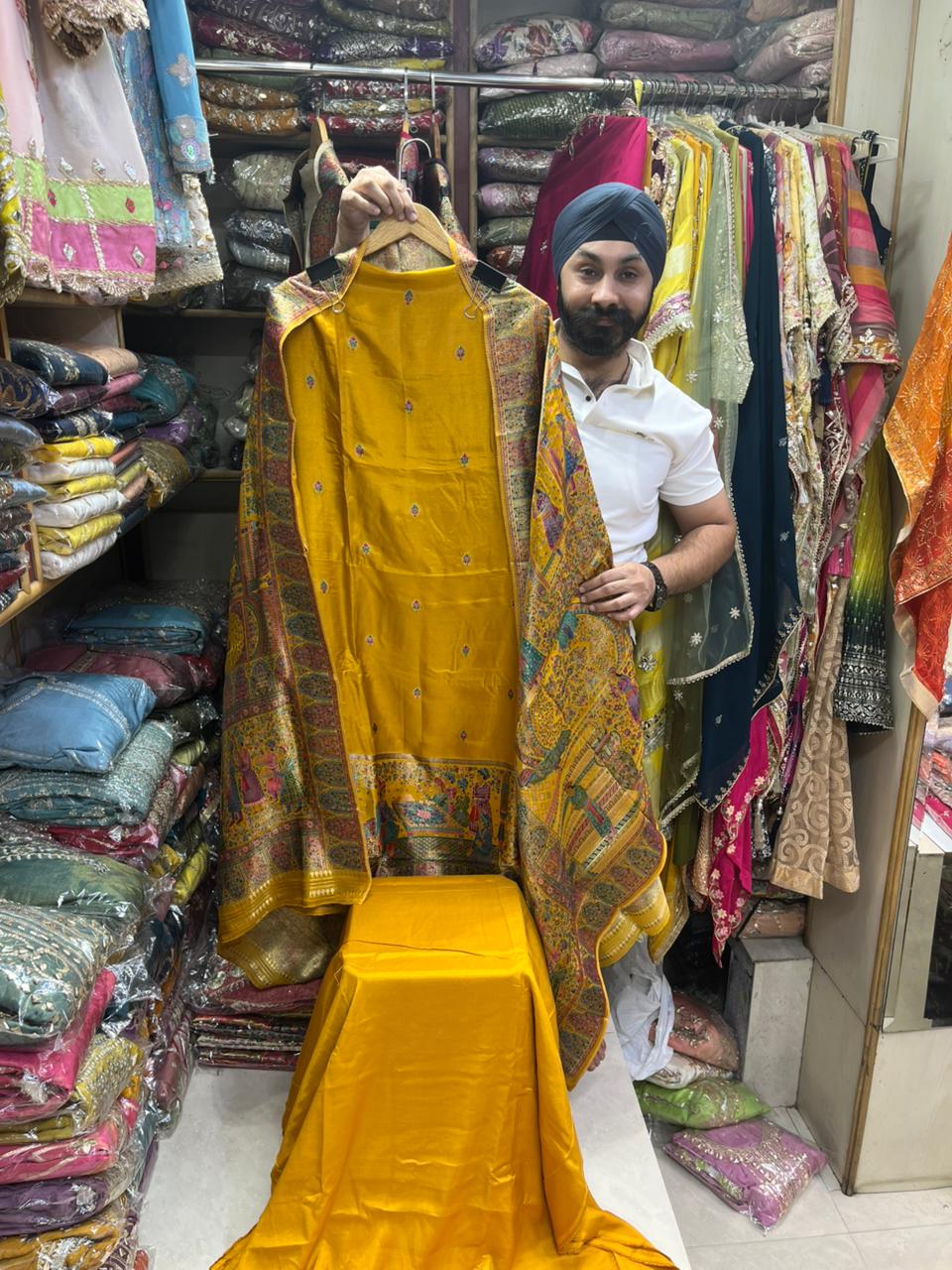 Pure Silk Position Prints Suits