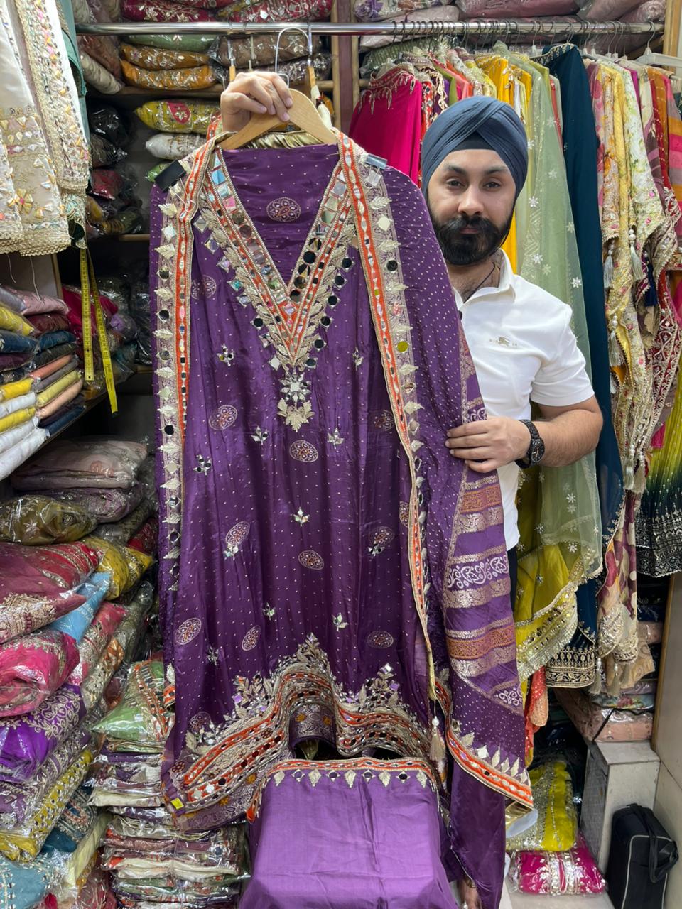 Pure Gaji Silk Mirror Suits