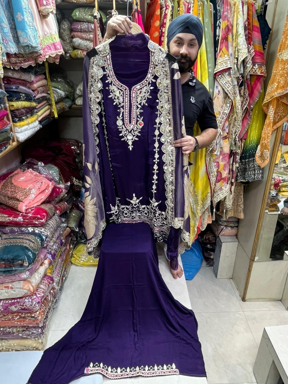 Mirror Salwar Work Suits