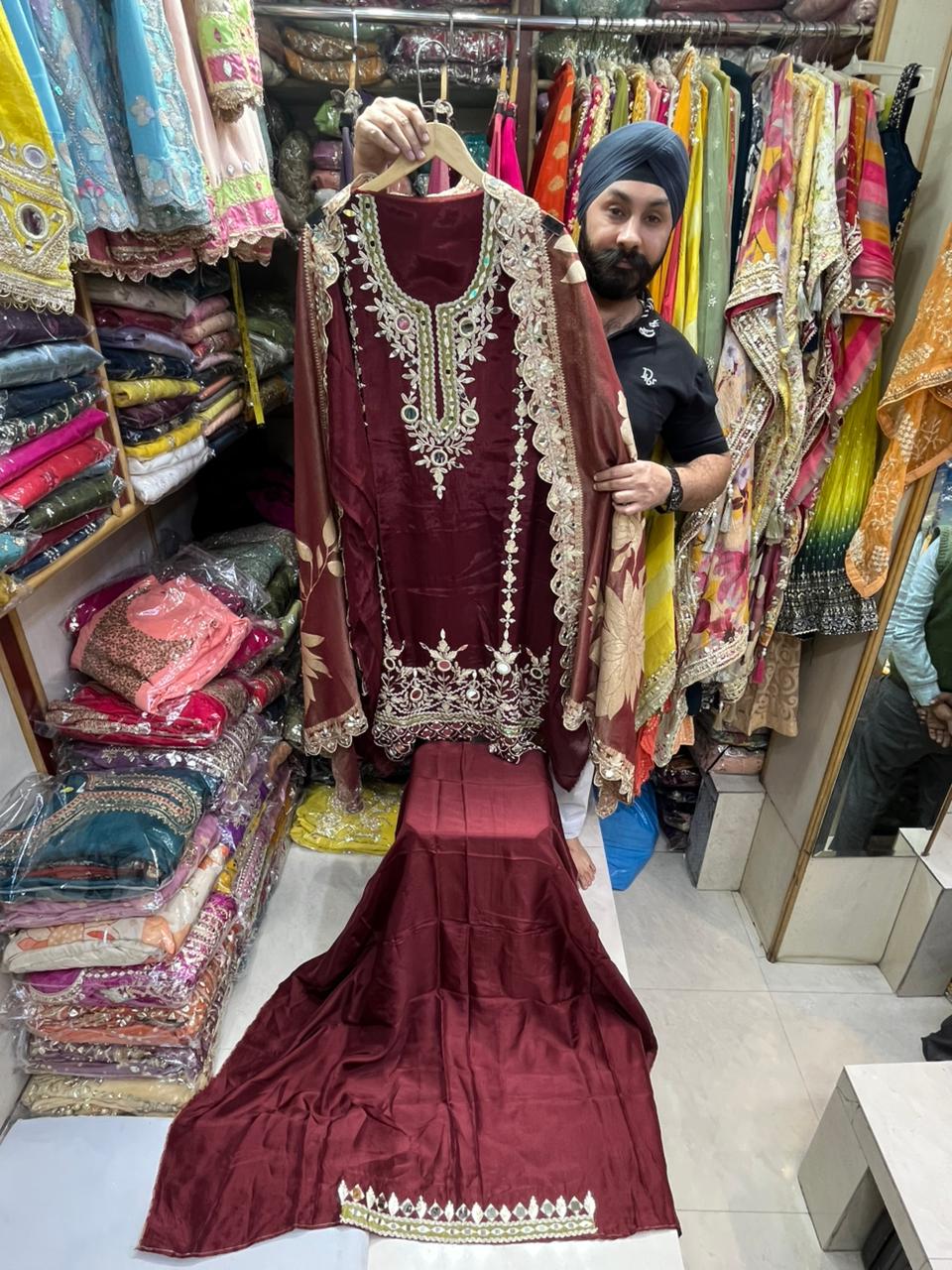 Mirror Salwar Work Suits