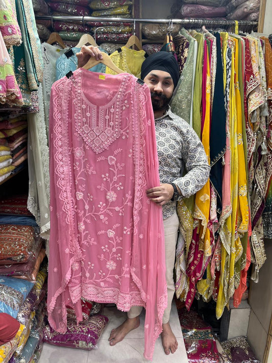 Pure Lucknowi Pakistani Suits