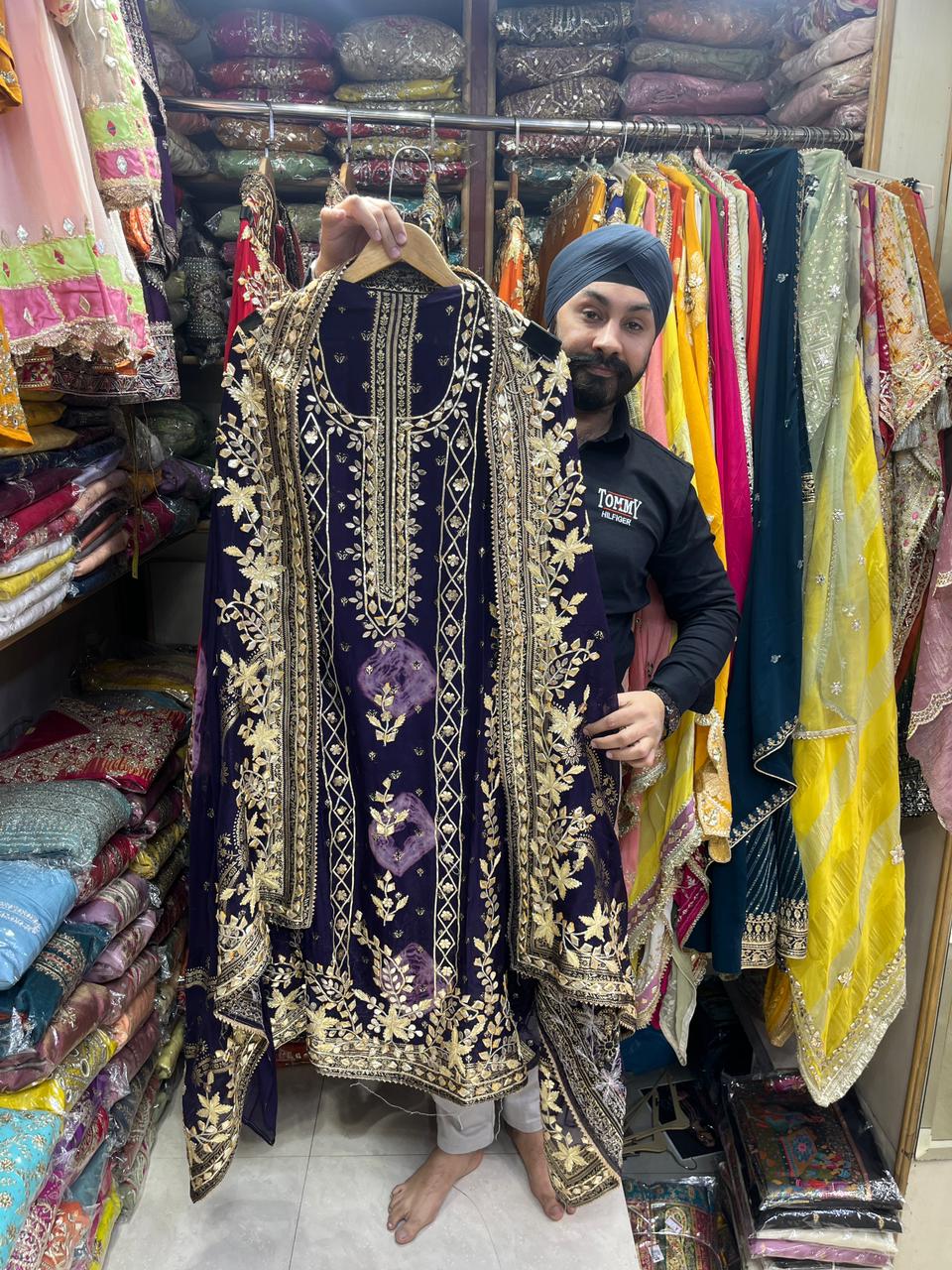 Shibori Dyed Designer Gotta Suits