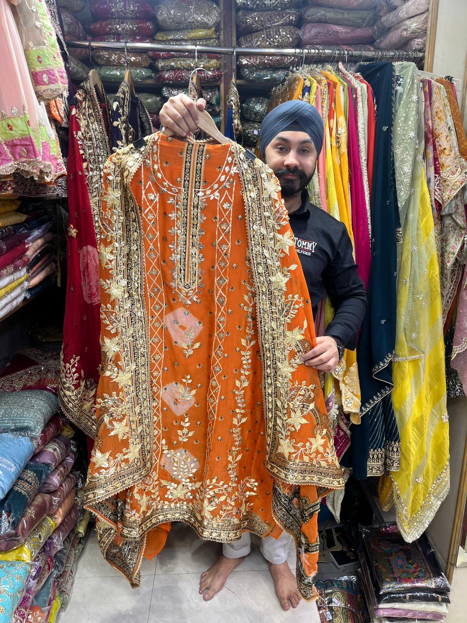 Shibori Dyed Designer Gotta Suits