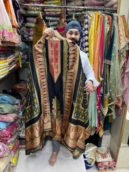 Pure Silk Jacquard Silk Position Prints