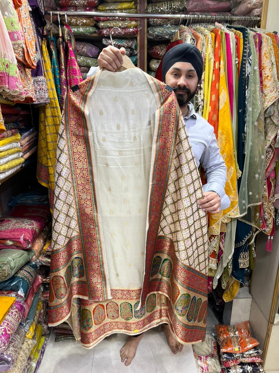 Pure Silk Position Print Bottom Work